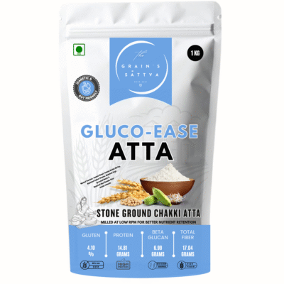 <div>GLUCO-EASE ATTA</div> NOT JUST LESS — BUT MORE FOR YOU