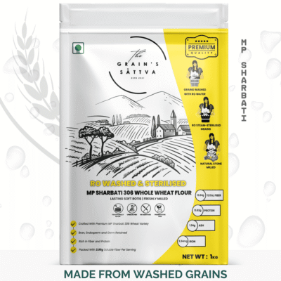 <div>Washed MP Sharbati Wheat Atta</div> THE VALUE THIS FLOUR DELIVERS
